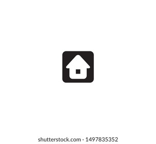 home icon vector design element logo template
