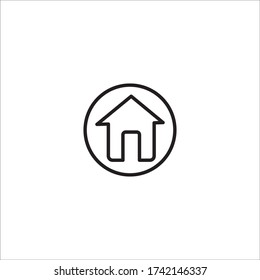 home icon vector design template