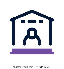 icono de inicio. icono vectorial de tono dual para su sitio web, móvil, presentación y diseño de logotipo.