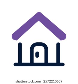 home icon. vector dual tone icon for your website, mobile, presentation, and logo design.