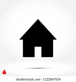 home icon, 

Vector EPS 10 illustration style