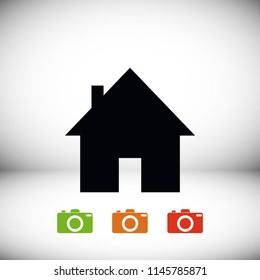 home icon, Vector EPS 10 illustration style