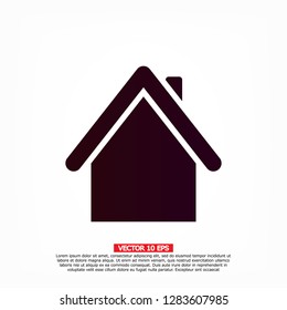 Home icon. Vector Eps 10