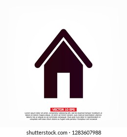 Home icon. Vector Eps 10