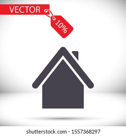 Home icon. Vector Eps 10 . Lorem Ipsum Flat Design