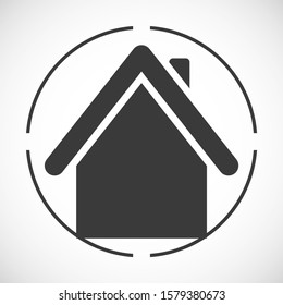 Home icon. Vector Eps 10. Flat Design.