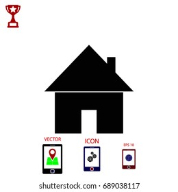 home icon. Vector EPS 10 illustration style