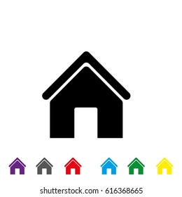 Home icon vector eps10. House icon.