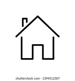 home icon vector flat design