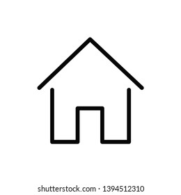 home icon vector flat design