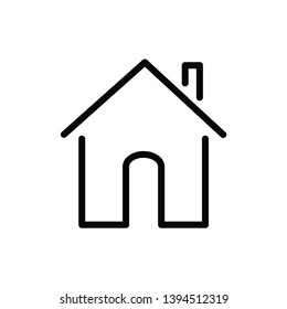 home icon vector flat design