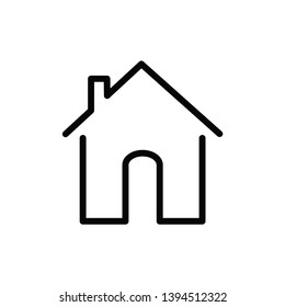 home icon vector flat design