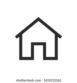 home icon vector flat design