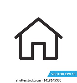 home icon vector flat design
