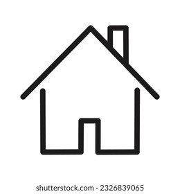Home icon vector flat design.