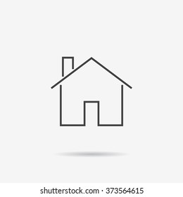 Home Icon. Home Icon Vector. Flat design.