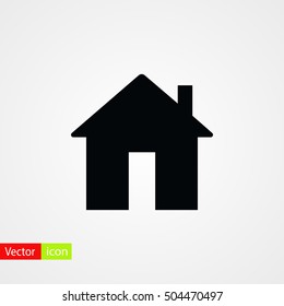 Home icon vector, flat design best vector icon