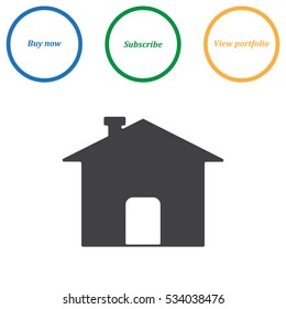 Home Icon Vector flat design style