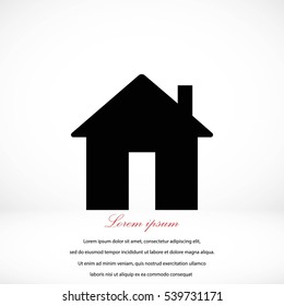 Home icon vector, flat design best vector icon