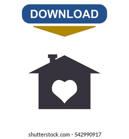 Home Icon Vector flat design style