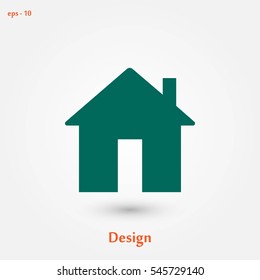 Home icon vector, flat design best vector icon