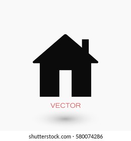 Home icon vector, flat design best vector icon