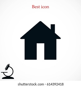 Home icon vector, flat design best vector icon