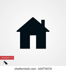 Home icon vector, flat design best vector icon