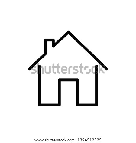 home icon vector flat design