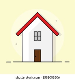 home icon vector. flat illustration