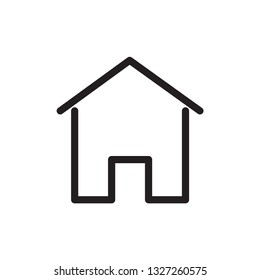Home icon vector flat style 