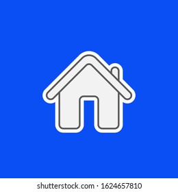 Home icon in vector form. House vector illustration. Real estate concept icon. Home website logo. Back to home web logo. Home icon button for navigation entire web.