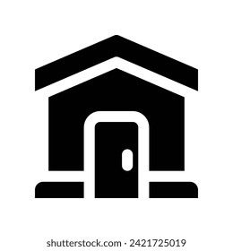 home icon. vector glyph icon for your website, mobile, presentation, and logo design.