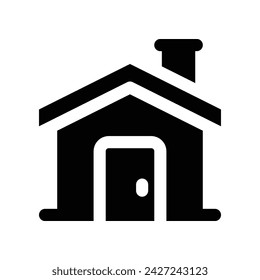 home icon. vector glyph icon for your website, mobile, presentation, and logo design.