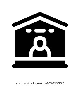 home icon. vector glyph icon for your website, mobile, presentation, and logo design.