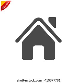 home icon, vector homepage icon, isolated house icon