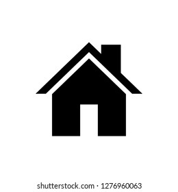 Home icon vector. House vector icon