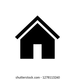 Home icon vector. House vector icon