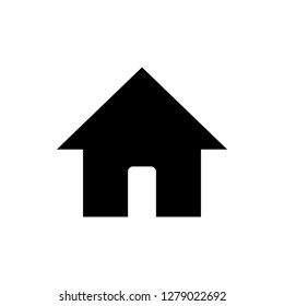 Home icon vector. House vector icon