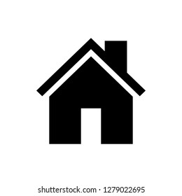 Home icon vector. House vector icon