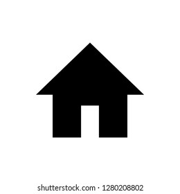 Home icon vector. House vector icon