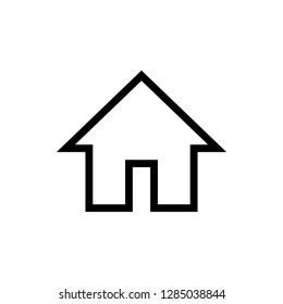 Home icon vector. House vector icon