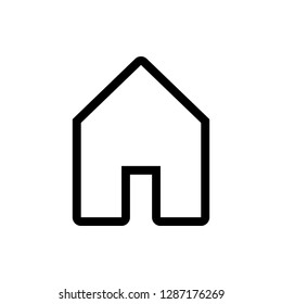 Home icon vector. House vector icon