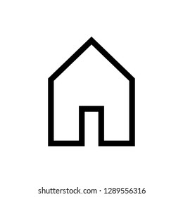 Home icon vector. House vector icon