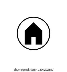 Home icon vector. House vector icon