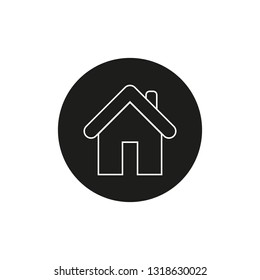 Home icon vector. House