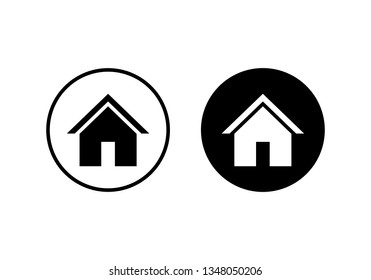 Home icon vector. House vector icon