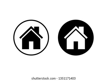 Home icon vector. House vector icon