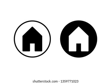 Home icon vector. House vector icon