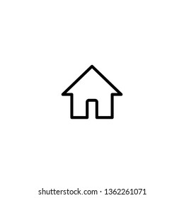 Home icon vector. House vector icon